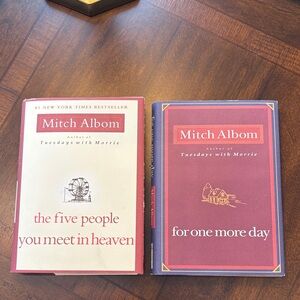 Book Set - Mitch Albom: for one more day and the five people you meet in heaven